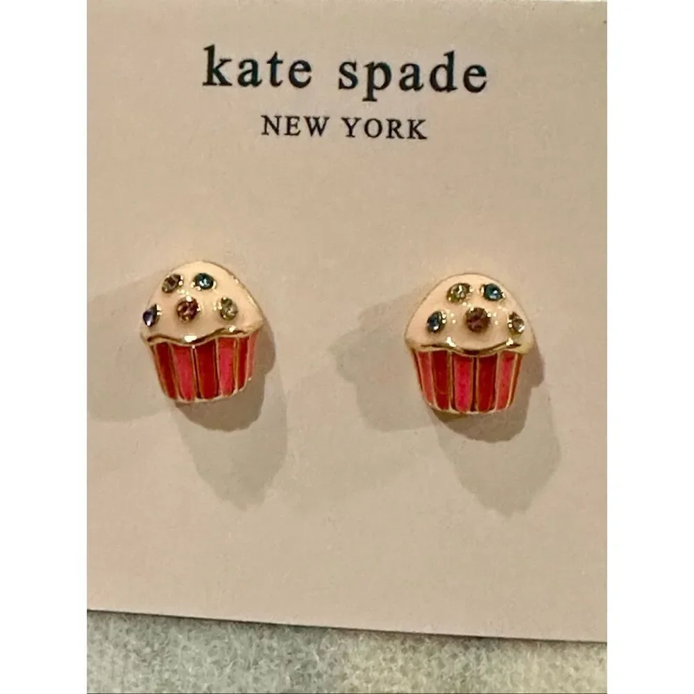 Kate Spade NEW earrings - take the cake Cupcake earrings